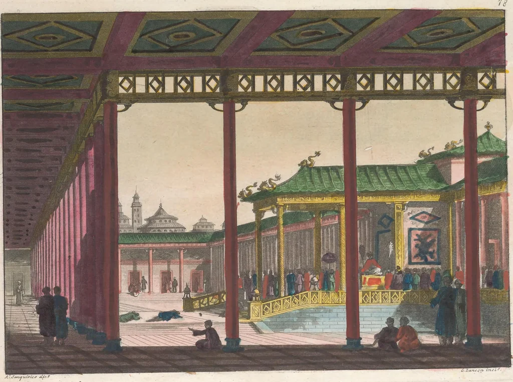 An illustration from Le Costume ancien et moderne ; ou, Histoire du gouvernement, de la milice, de la religion, des arts, sciences et usages de tous les peuples anciens et modernes, d'après les monumens de l'antiquité et accompagné de dessins analogues au sujet, 1815, leaf 581