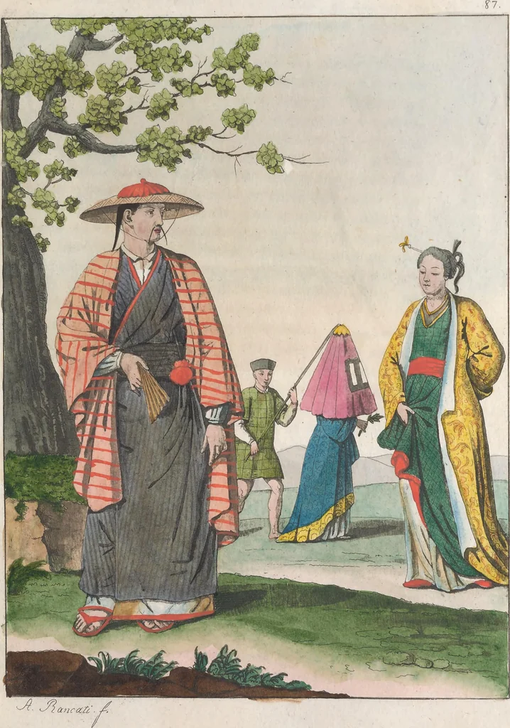 An illustration from Le Costume ancien et moderne ; ou, Histoire du gouvernement, de la milice, de la religion, des arts, sciences et usages de tous les peuples anciens et modernes, d'après les monumens de l'antiquité et accompagné de dessins analogues au sujet, 1815, leaf 625