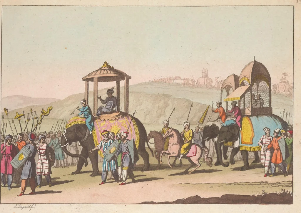 An illustration from Le Costume ancien et moderne ; ou, Histoire du gouvernement, de la milice, de la religion, des arts, sciences et usages de tous les peuples anciens et modernes, d'après les monumens de l'antiquité et accompagné de dessins analogues au sujet, 1815, leaf 122
