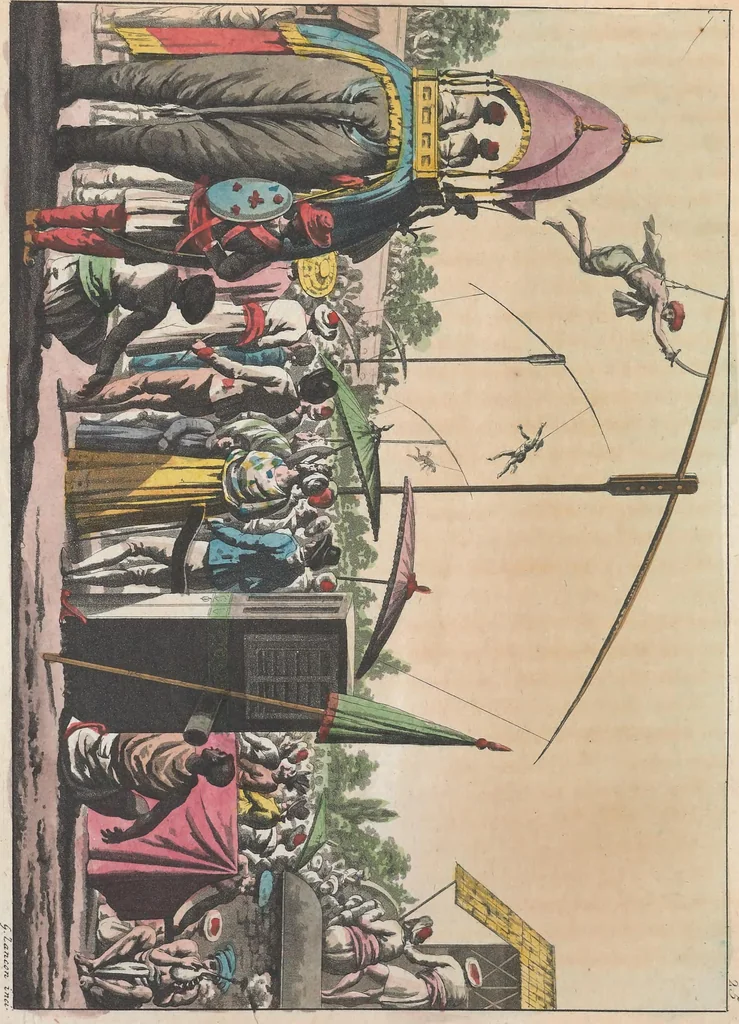 An illustration from Le Costume ancien et moderne ; ou, Histoire du gouvernement, de la milice, de la religion, des arts, sciences et usages de tous les peuples anciens et modernes, d'après les monumens de l'antiquité et accompagné de dessins analogues au sujet, 1815, leaf 217
