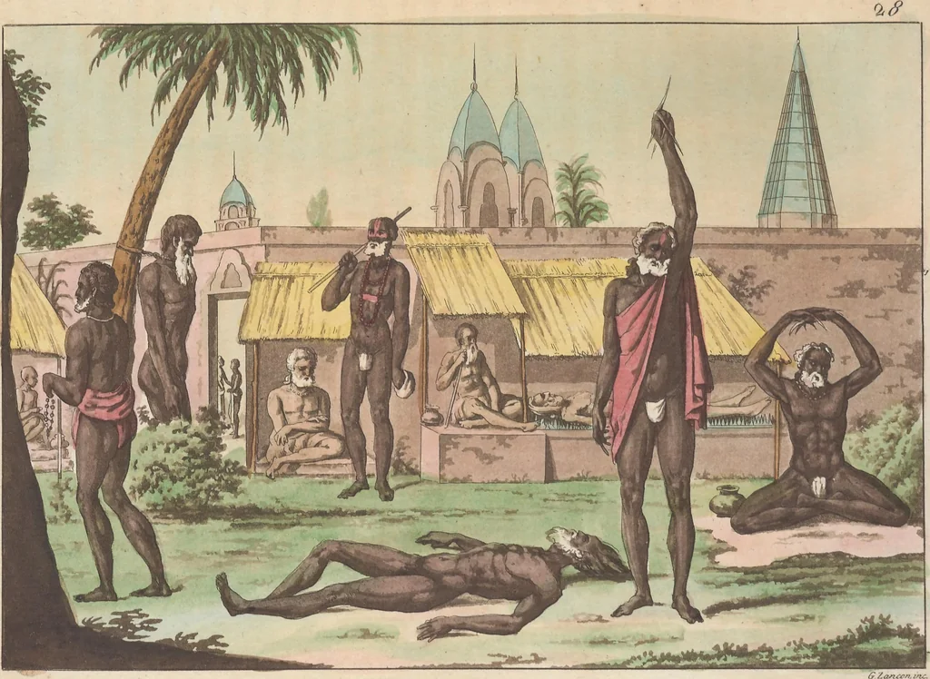 An illustration from Le Costume ancien et moderne ; ou, Histoire du gouvernement, de la milice, de la religion, des arts, sciences et usages de tous les peuples anciens et modernes, d'après les monumens de l'antiquité et accompagné de dessins analogues au sujet, 1815, leaf 229