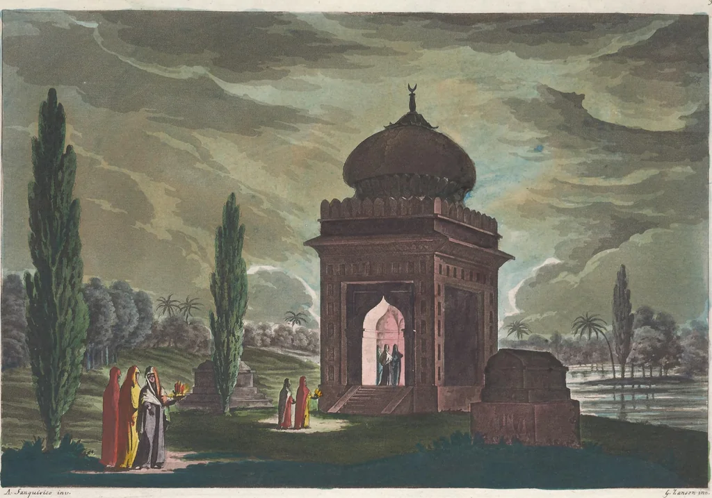 An illustration from Le Costume ancien et moderne ; ou, Histoire du gouvernement, de la milice, de la religion, des arts, sciences et usages de tous les peuples anciens et modernes, d'après les monumens de l'antiquité et accompagné de dessins analogues au sujet, 1815, leaf 260