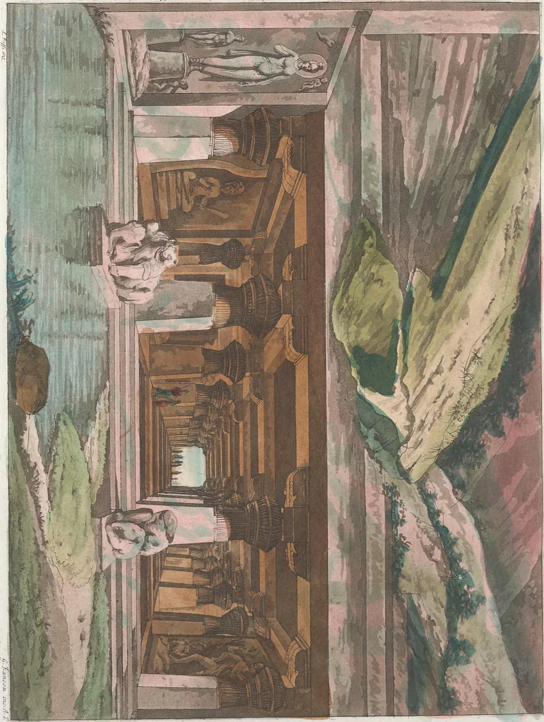 An illustration from Le Costume ancien et moderne ; ou, Histoire du gouvernement, de la milice, de la religion, des arts, sciences et usages de tous les peuples anciens et modernes, d'après les monumens de l'antiquité et accompagné de dessins analogues au sujet, 1815, leaf 287