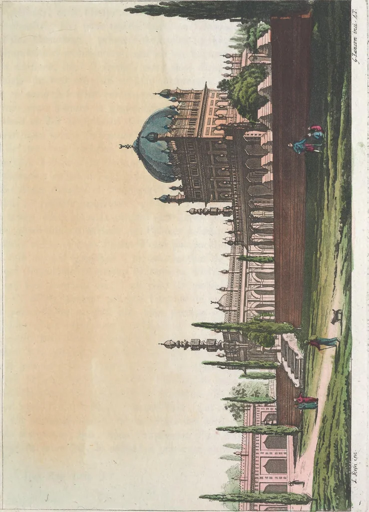 An illustration from Le Costume ancien et moderne ; ou, Histoire du gouvernement, de la milice, de la religion, des arts, sciences et usages de tous les peuples anciens et modernes, d'après les monumens de l'antiquité et accompagné de dessins analogues au sujet, 1815, leaf 328