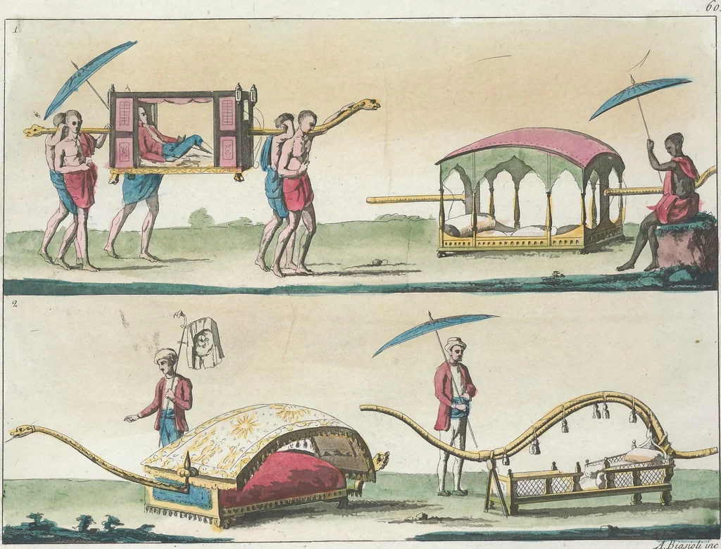 An illustration from Le Costume ancien et moderne ; ou, Histoire du gouvernement, de la milice, de la religion, des arts, sciences et usages de tous les peuples anciens et modernes, d'après les monumens de l'antiquité et accompagné de dessins analogues au sujet, 1815, leaf 411
