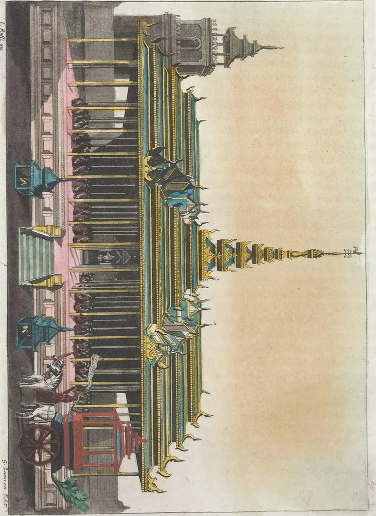 An illustration from Le Costume ancien et moderne ; ou, Histoire du gouvernement, de la milice, de la religion, des arts, sciences et usages de tous les peuples anciens et modernes, d'après les monumens de l'antiquité et accompagné de dessins analogues au sujet, 1815, leaf 521