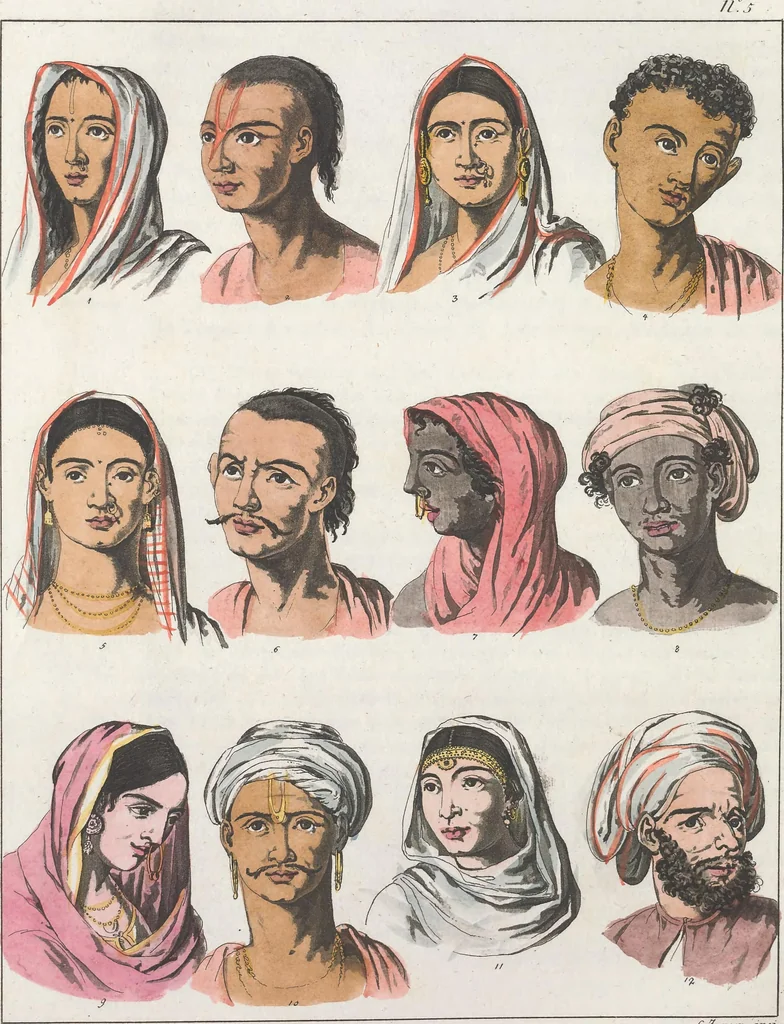 An illustration from Le Costume ancien et moderne ; ou, Histoire du gouvernement, de la milice, de la religion, des arts, sciences et usages de tous les peuples anciens et modernes, d'après les monumens de l'antiquité et accompagné de dessins analogues au sujet, 1815, leaf 53
