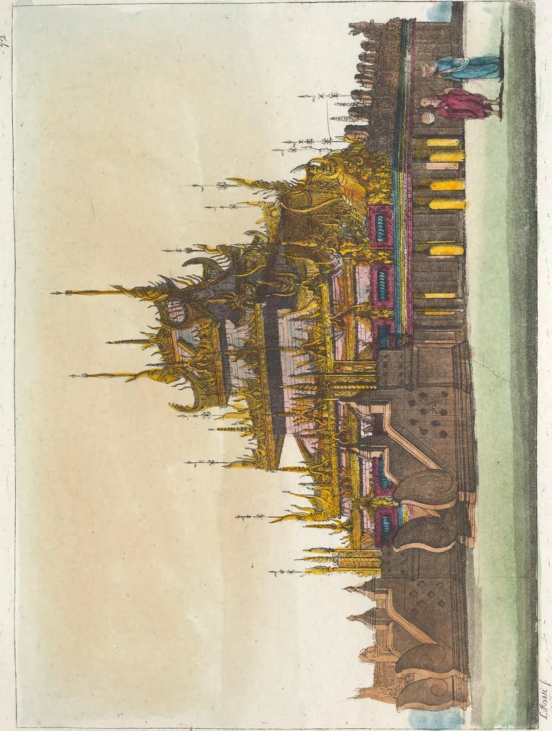 An illustration from Le Costume ancien et moderne ; ou, Histoire du gouvernement, de la milice, de la religion, des arts, sciences et usages de tous les peuples anciens et modernes, d'après les monumens de l'antiquité et accompagné de dessins analogues au sujet, 1815, leaf 536