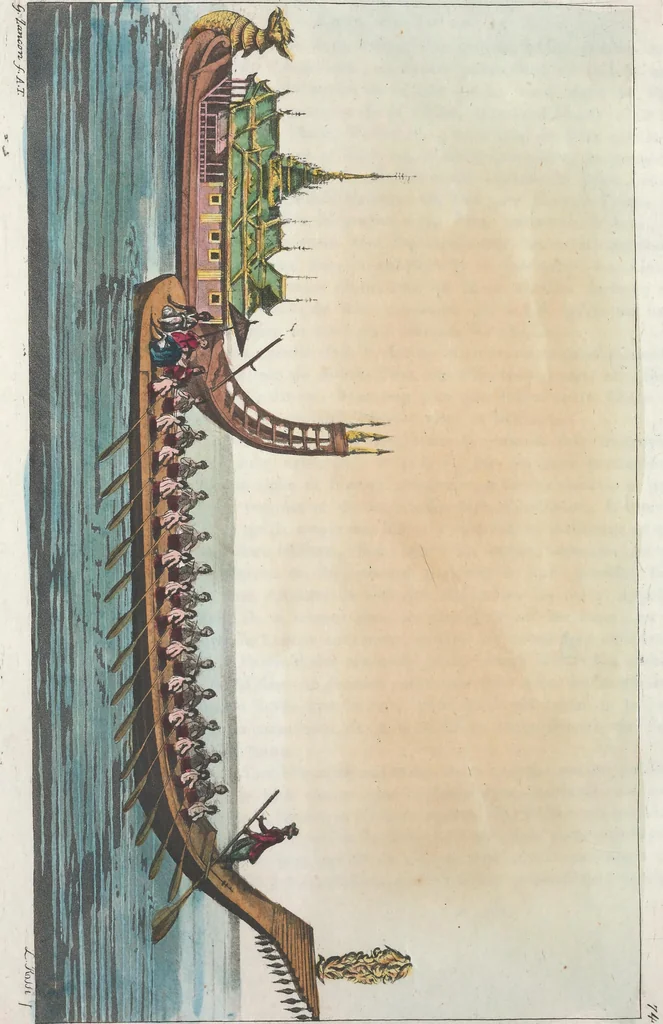An illustration from Le Costume ancien et moderne ; ou, Histoire du gouvernement, de la milice, de la religion, des arts, sciences et usages de tous les peuples anciens et modernes, d'après les monumens de l'antiquité et accompagné de dessins analogues au sujet, 1815, leaf 547