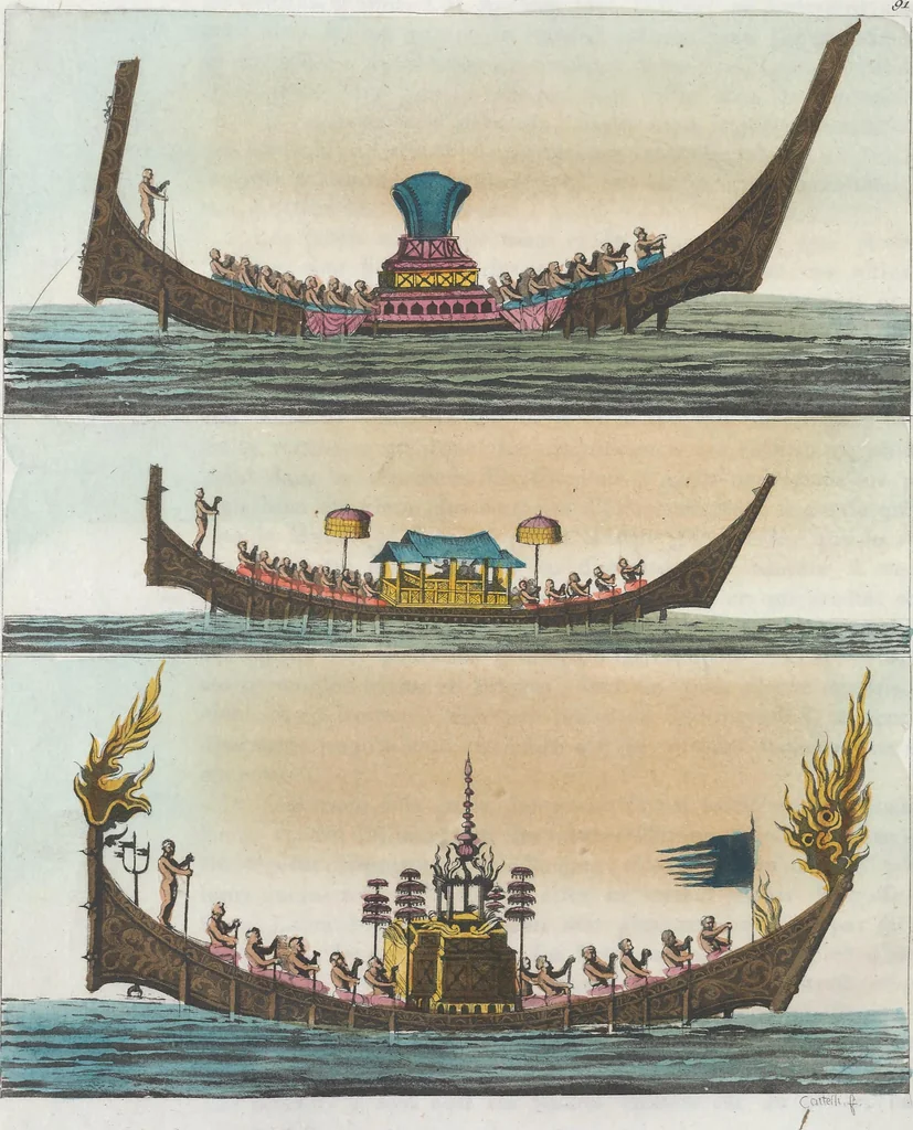 An illustration from Le Costume ancien et moderne ; ou, Histoire du gouvernement, de la milice, de la religion, des arts, sciences et usages de tous les peuples anciens et modernes, d'après les monumens de l'antiquité et accompagné de dessins analogues au sujet, 1815, leaf 741