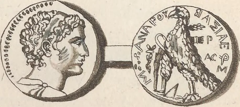 An illustration from Le Costume ancien et moderne ; ou, Histoire du gouvernement, de la milice, de la religion, des arts, sciences et usages de tous les peuples anciens et modernes, d'après les monumens de l'antiquité et accompagné de dessins analogues au sujet, 1815, leaf 14