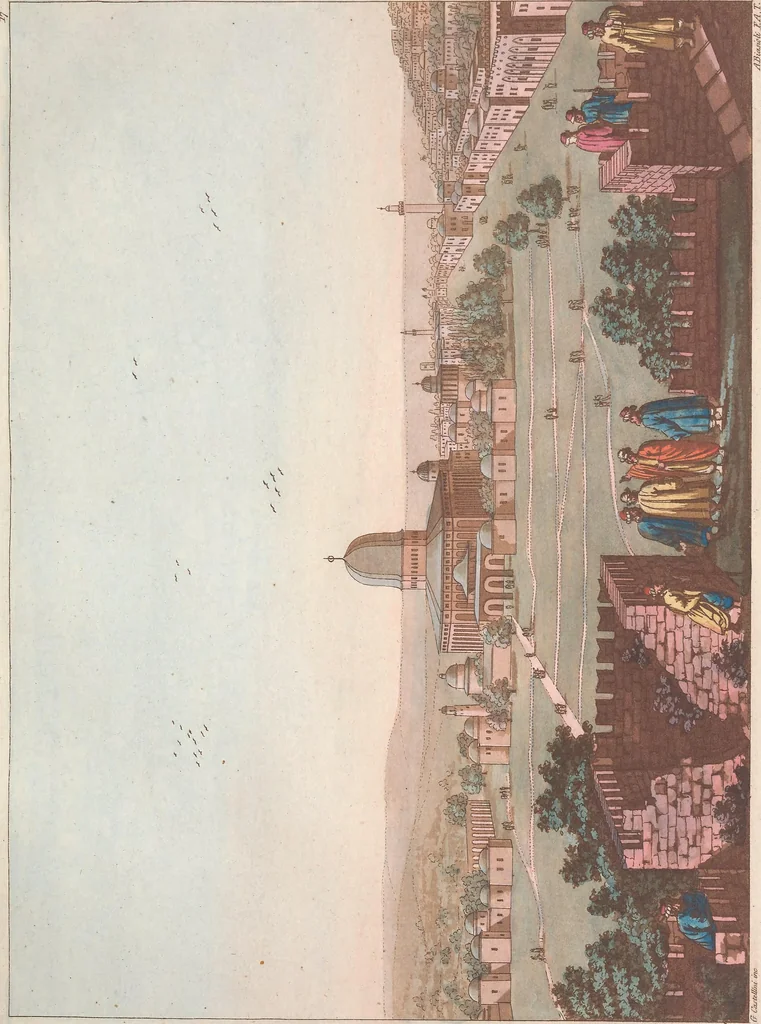 An illustration from Le Costume ancien et moderne ; ou, Histoire du gouvernement, de la milice, de la religion, des arts, sciences et usages de tous les peuples anciens et modernes, d'après les monumens de l'antiquité et accompagné de dessins analogues au sujet, 1815, leaf 176