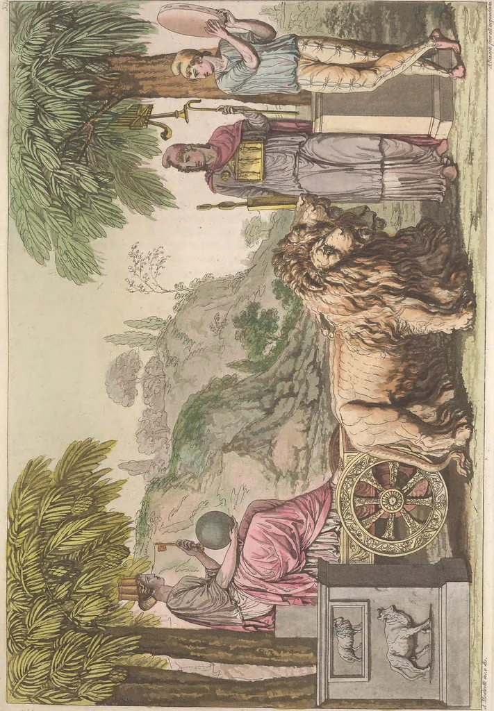 An illustration from Le Costume ancien et moderne ; ou, Histoire du gouvernement, de la milice, de la religion, des arts, sciences et usages de tous les peuples anciens et modernes, d'après les monumens de l'antiquité et accompagné de dessins analogues au sujet, 1815, leaf 332