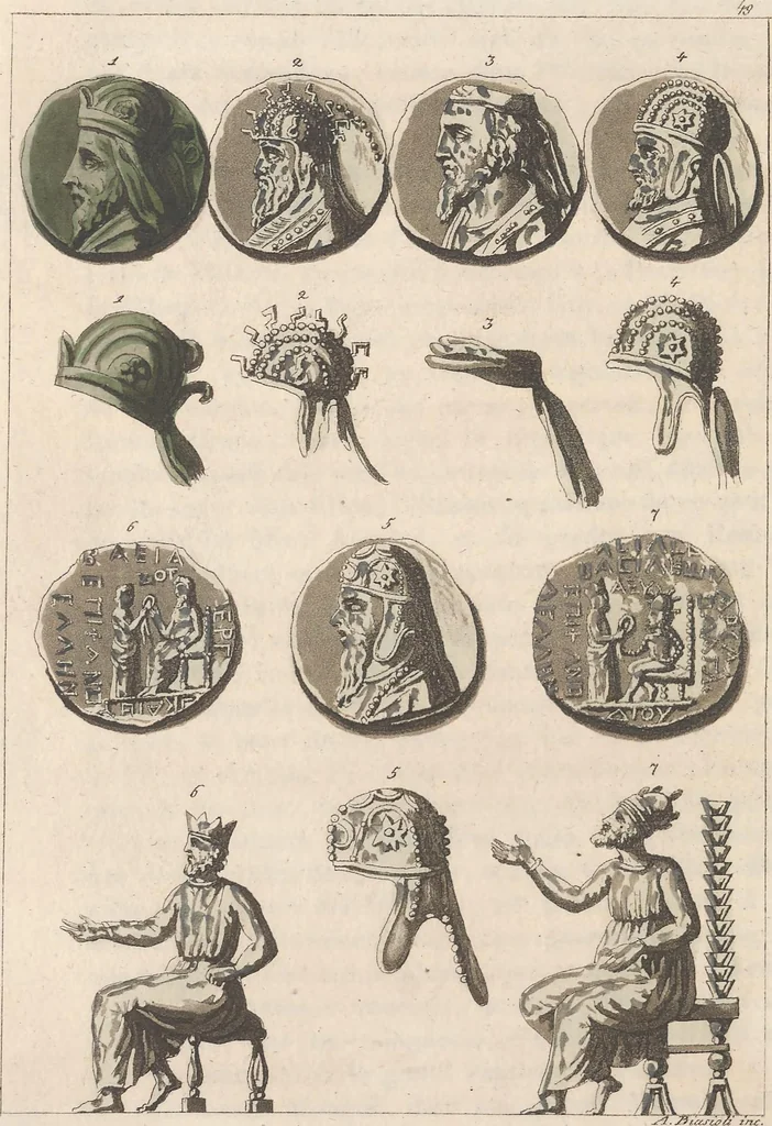 An illustration from Le Costume ancien et moderne ; ou, Histoire du gouvernement, de la milice, de la religion, des arts, sciences et usages de tous les peuples anciens et modernes, d'après les monumens de l'antiquité et accompagné de dessins analogues au sujet, 1815, leaf 527