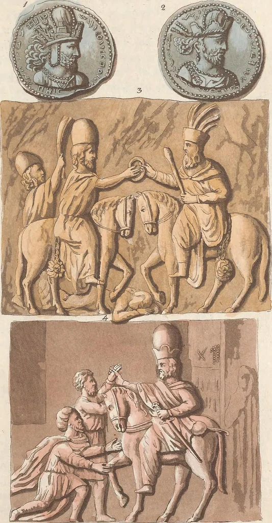 An illustration from Le Costume ancien et moderne ; ou, Histoire du gouvernement, de la milice, de la religion, des arts, sciences et usages de tous les peuples anciens et modernes, d'après les monumens de l'antiquité et accompagné de dessins analogues au sujet, 1815, leaf 534