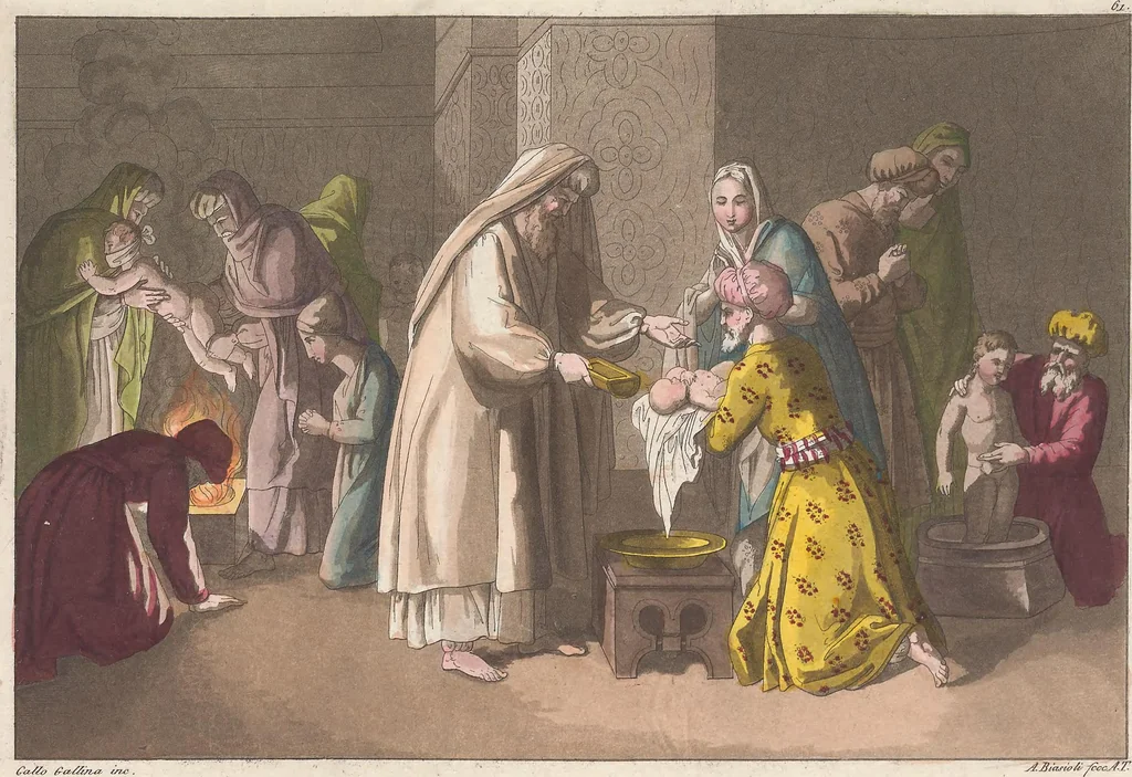 An illustration from Le Costume ancien et moderne ; ou, Histoire du gouvernement, de la milice, de la religion, des arts, sciences et usages de tous les peuples anciens et modernes, d'après les monumens de l'antiquité et accompagné de dessins analogues au sujet, 1815, leaf 632