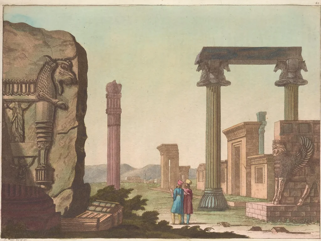 An illustration from Le Costume ancien et moderne ; ou, Histoire du gouvernement, de la milice, de la religion, des arts, sciences et usages de tous les peuples anciens et modernes, d'après les monumens de l'antiquité et accompagné de dessins analogues au sujet, 1815, leaf 664