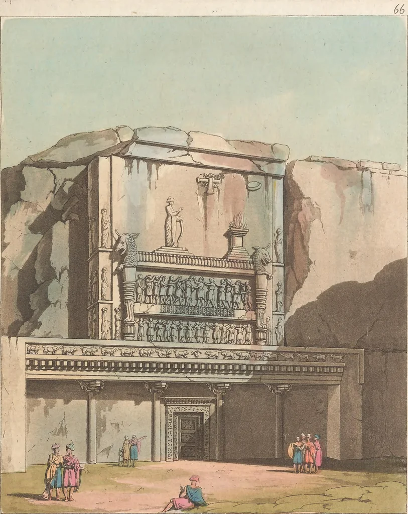 An illustration from Le Costume ancien et moderne ; ou, Histoire du gouvernement, de la milice, de la religion, des arts, sciences et usages de tous les peuples anciens et modernes, d'après les monumens de l'antiquité et accompagné de dessins analogues au sujet, 1815, leaf 668