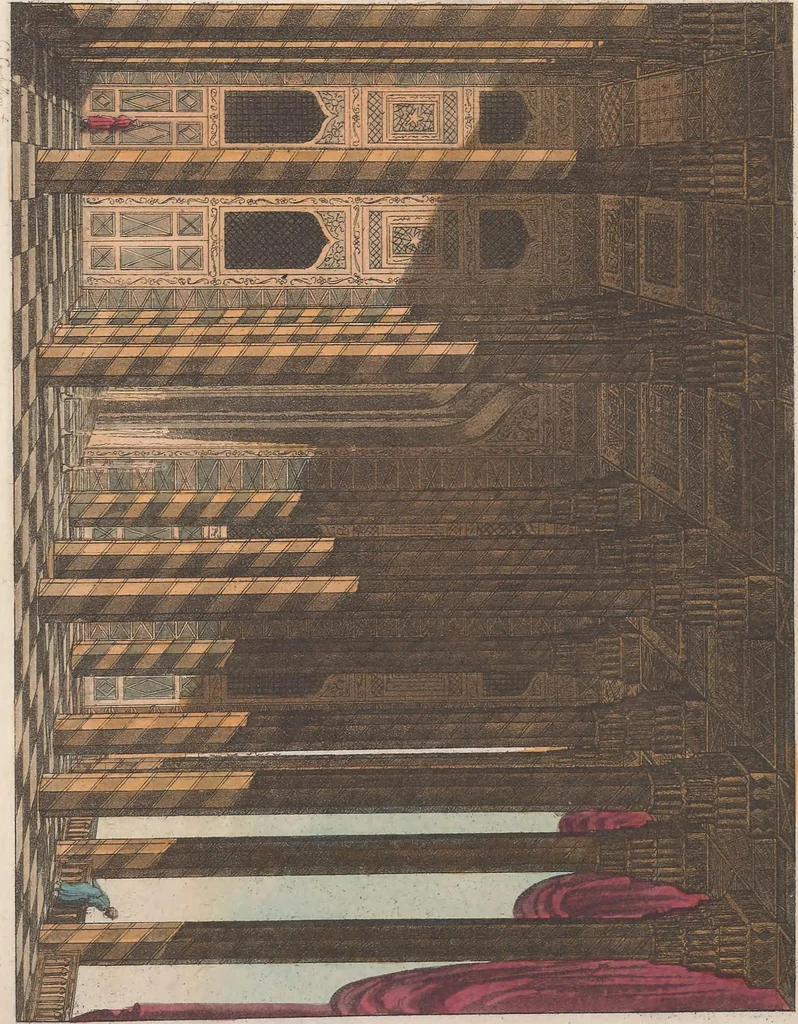 An illustration from Le Costume ancien et moderne ; ou, Histoire du gouvernement, de la milice, de la religion, des arts, sciences et usages de tous les peuples anciens et modernes, d'après les monumens de l'antiquité et accompagné de dessins analogues au sujet, 1815, leaf 679