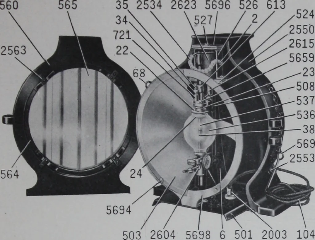 An illustration from Crouse-Hinds imperial arc headlights and imperial incandescent headlights., 1916, leaf 102