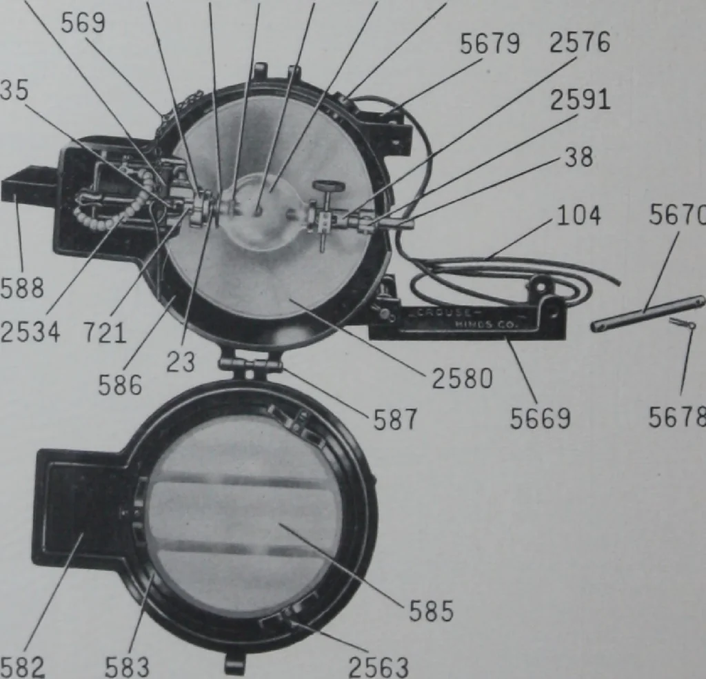 An illustration from Crouse-Hinds imperial arc headlights and imperial incandescent headlights., 1916, leaf 109