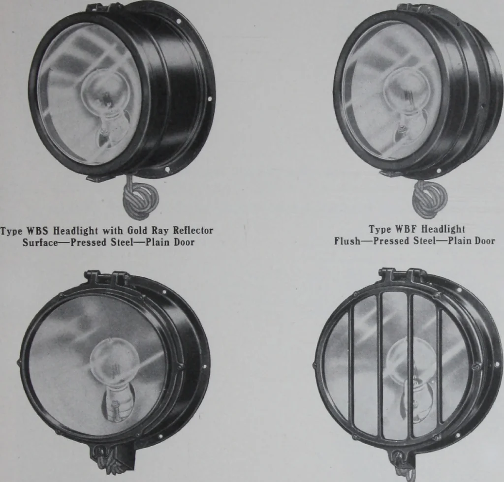 An illustration from Crouse-Hinds imperial arc headlights and imperial incandescent headlights., 1916, leaf 144