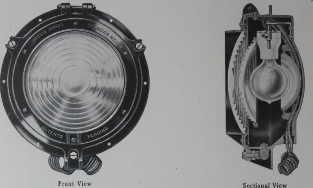An illustration from Crouse-Hinds imperial arc headlights and imperial incandescent headlights., 1916, leaf 151