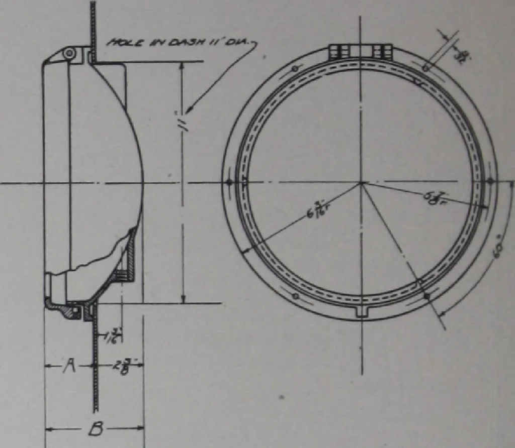 An illustration from Crouse-Hinds imperial arc headlights and imperial incandescent headlights., 1916, leaf 169