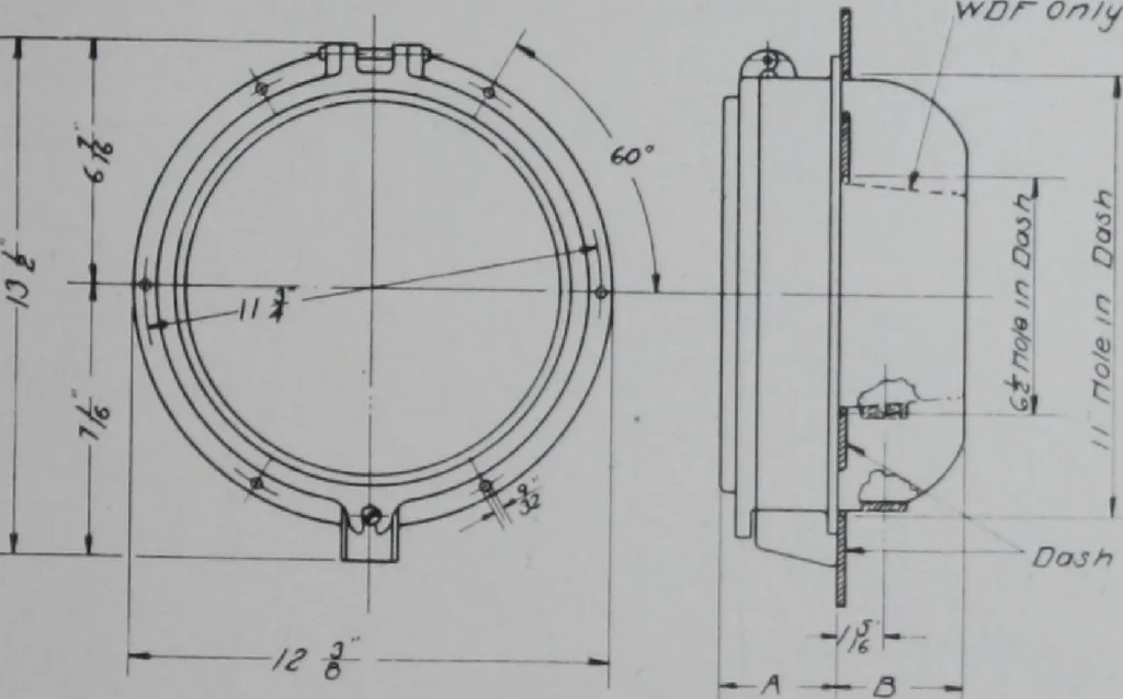 An illustration from Crouse-Hinds imperial arc headlights and imperial incandescent headlights., 1916, leaf 172