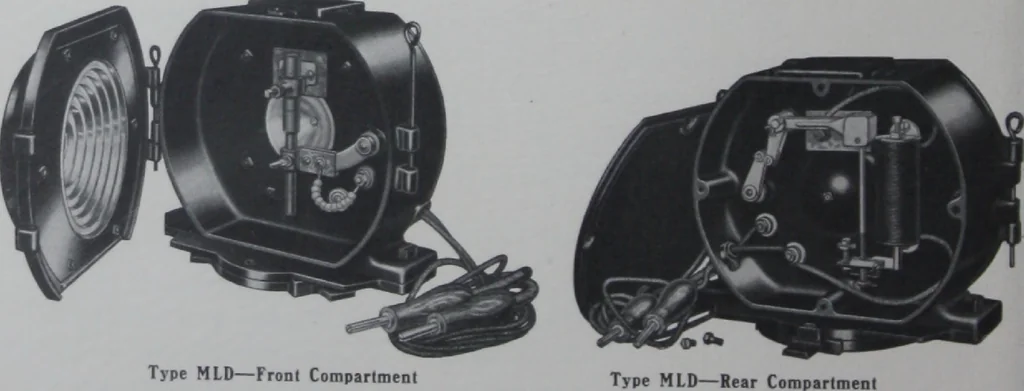 An illustration from Crouse-Hinds imperial arc headlights and imperial incandescent headlights., 1916, leaf 43