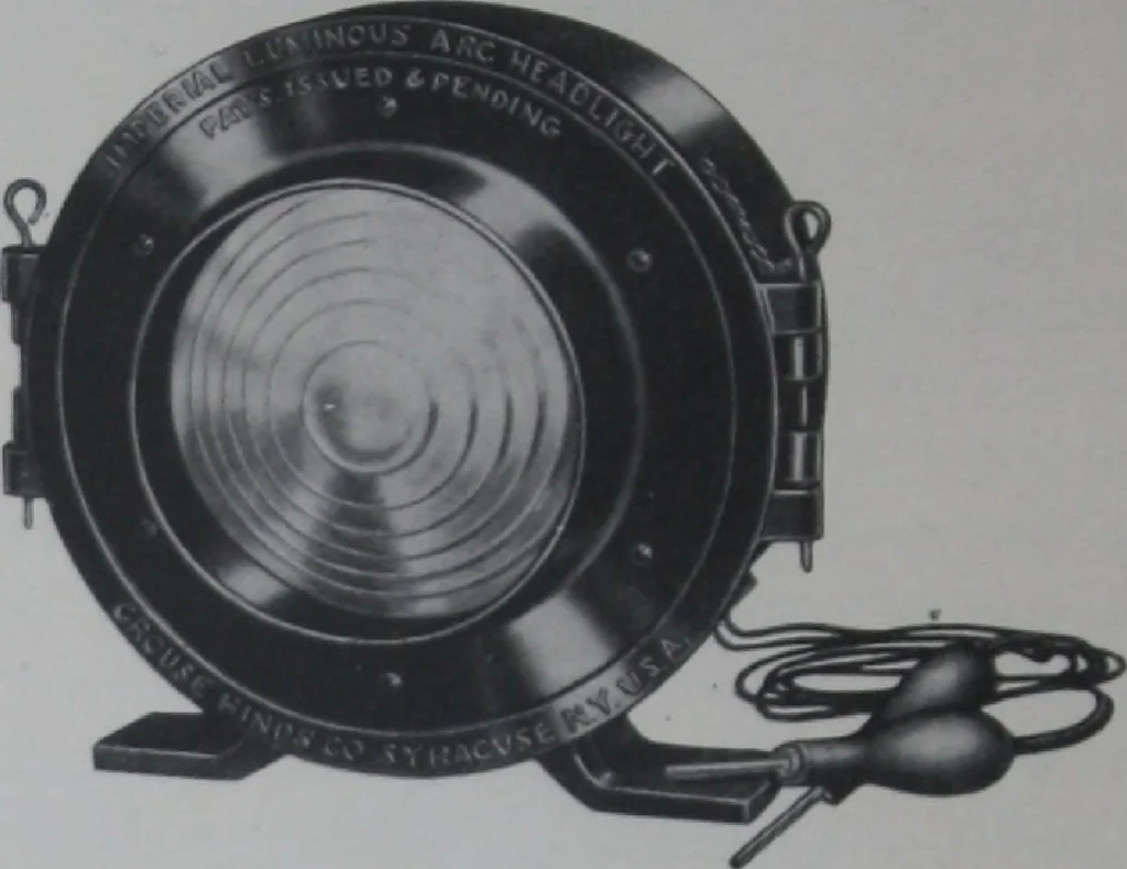 An illustration from Crouse-Hinds imperial arc headlights and imperial incandescent headlights., 1916, leaf 45