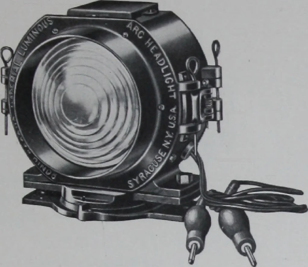 An illustration from Crouse-Hinds imperial arc headlights and imperial incandescent headlights., 1916, leaf 54
