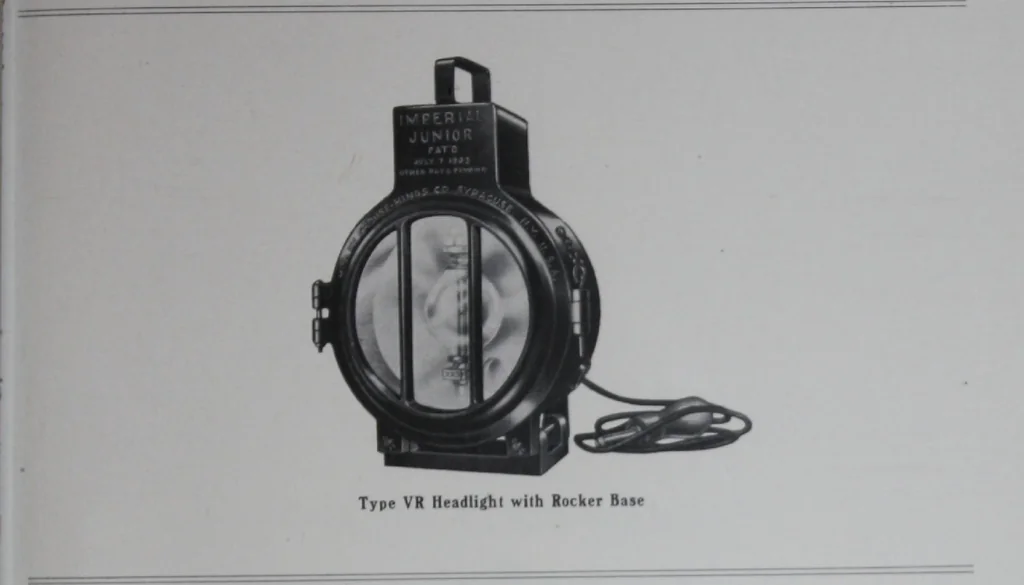 An illustration from Crouse-Hinds imperial arc headlights and imperial incandescent headlights., 1916, leaf 64
