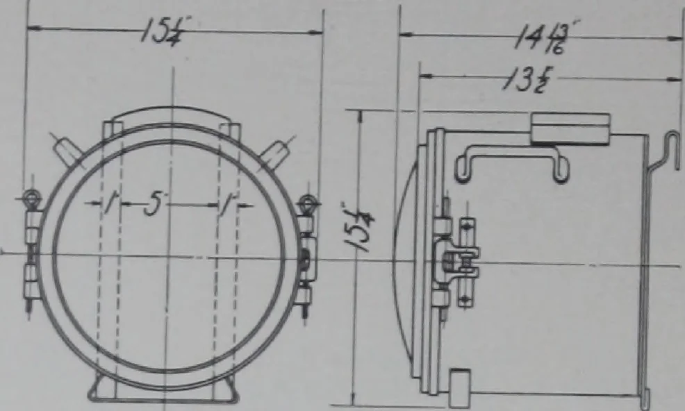 An illustration from Crouse-Hinds imperial arc headlights and imperial incandescent headlights., 1916, leaf 83
