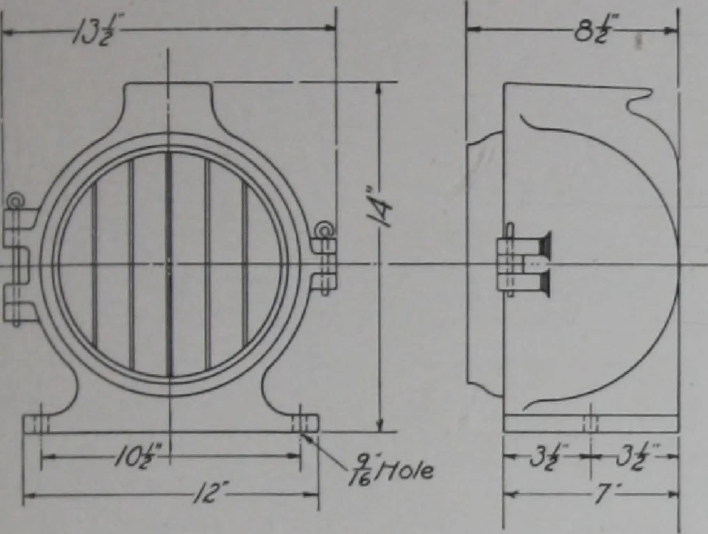 An illustration from Crouse-Hinds imperial arc headlights and imperial incandescent headlights., 1916, leaf 84