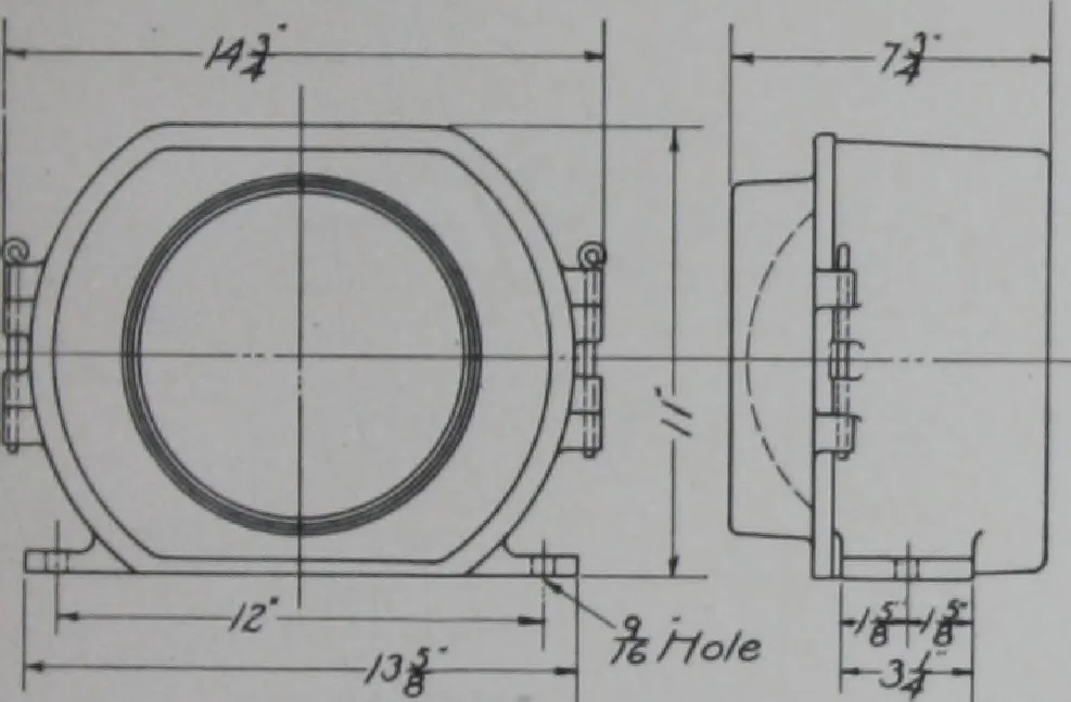 An illustration from Crouse-Hinds imperial arc headlights and imperial incandescent headlights., 1916, leaf 84