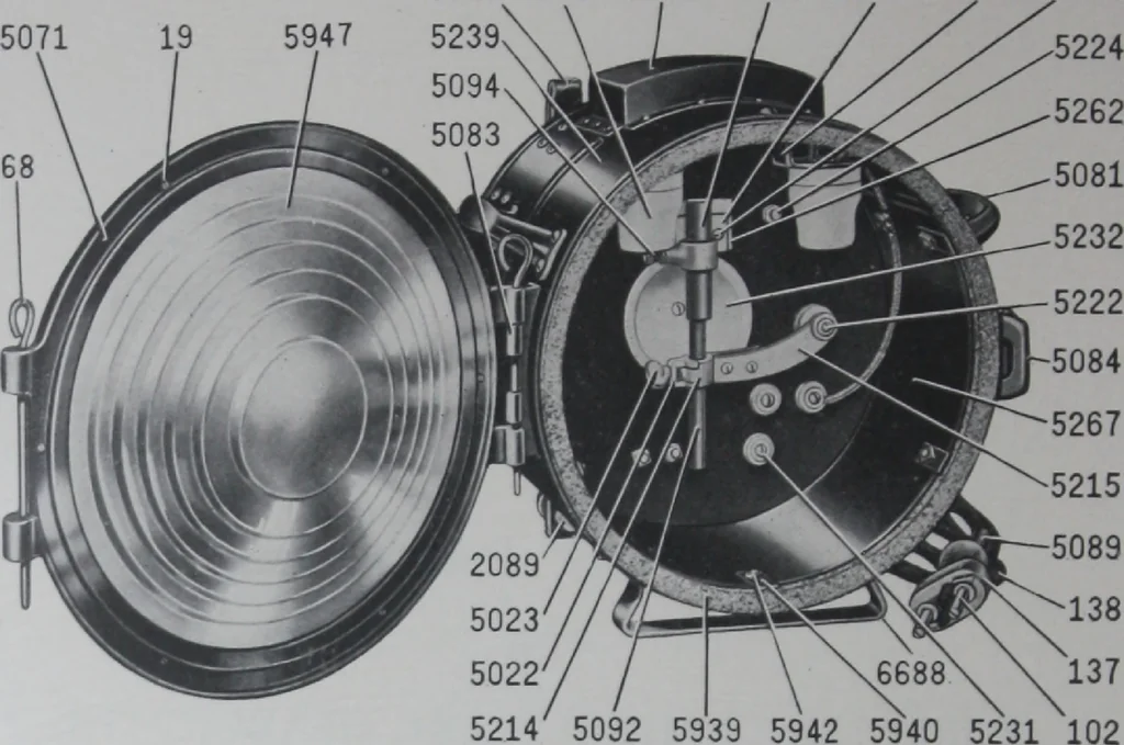 An illustration from Crouse-Hinds imperial arc headlights and imperial incandescent headlights., 1916, leaf 87