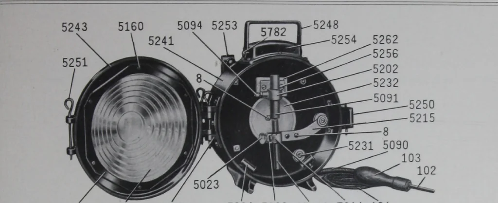 An illustration from Crouse-Hinds imperial arc headlights and imperial incandescent headlights., 1916, leaf 88