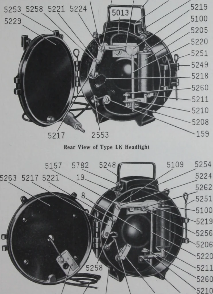 An illustration from Crouse-Hinds imperial arc headlights and imperial incandescent headlights., 1916, leaf 88