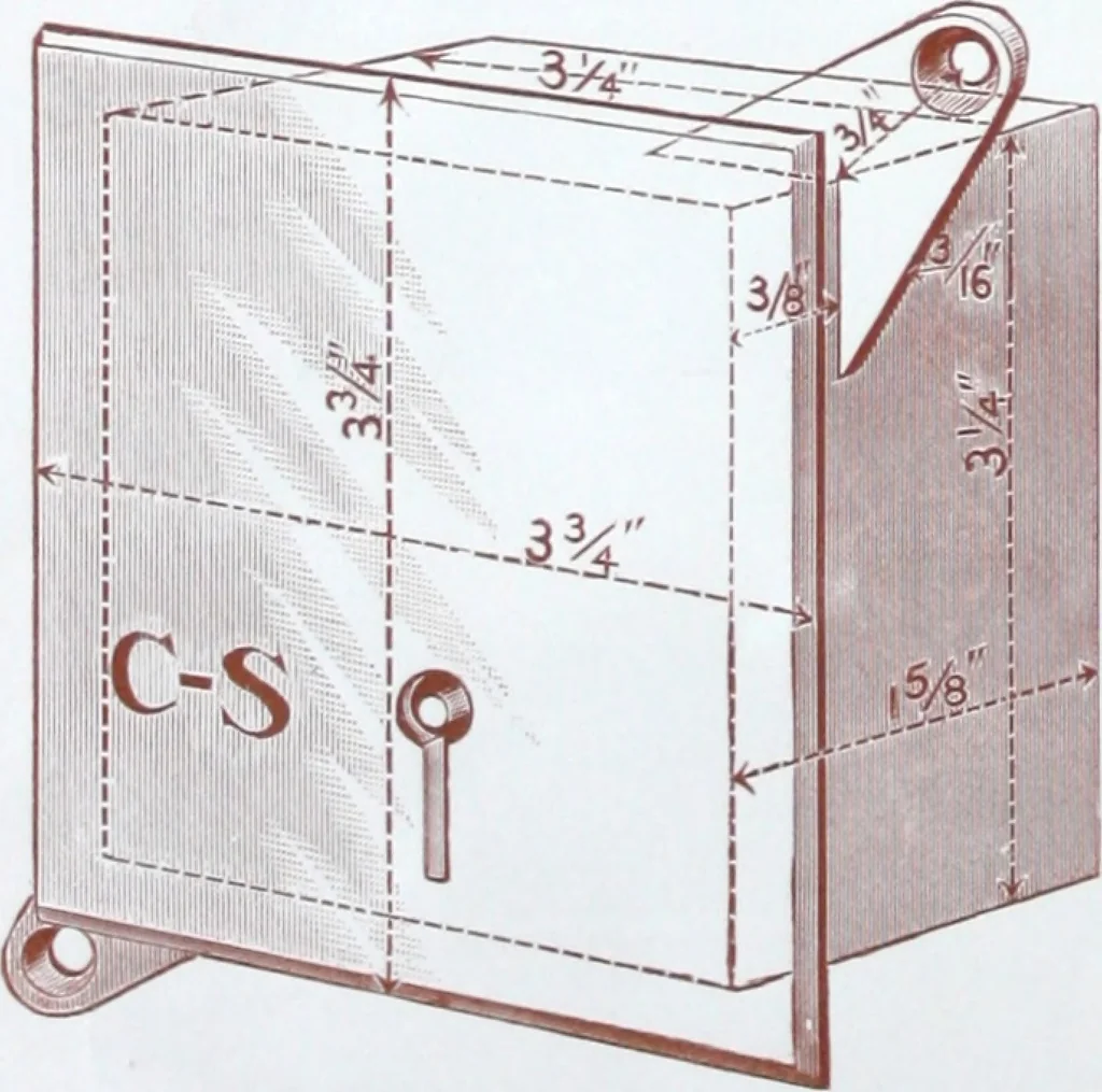 An illustration from Cutter flush switches., 1904, leaf 13