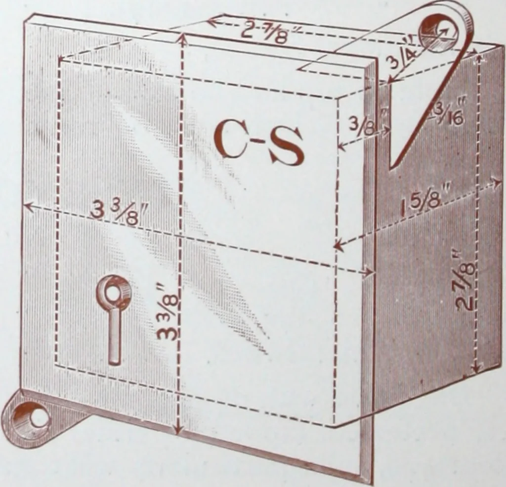 An illustration from Cutter flush switches., 1904, leaf 13