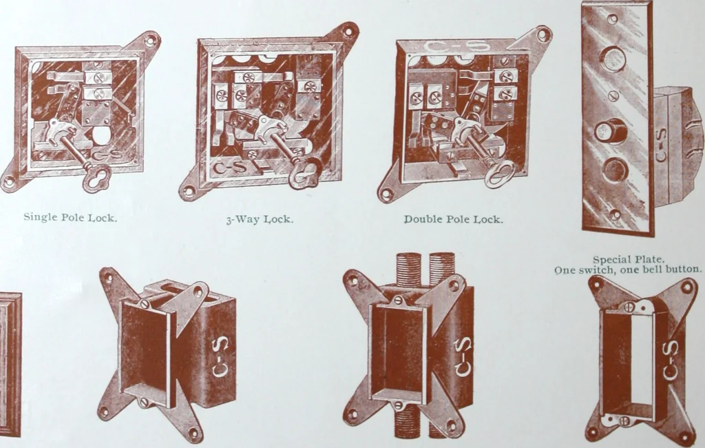 An illustration from Cutter flush switches., 1904, leaf 3