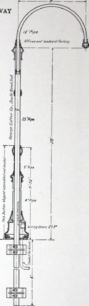 An illustration from Cutter Street and Industrial Lighting Fixtures Catalogue No. 13, 1915, leaf 53