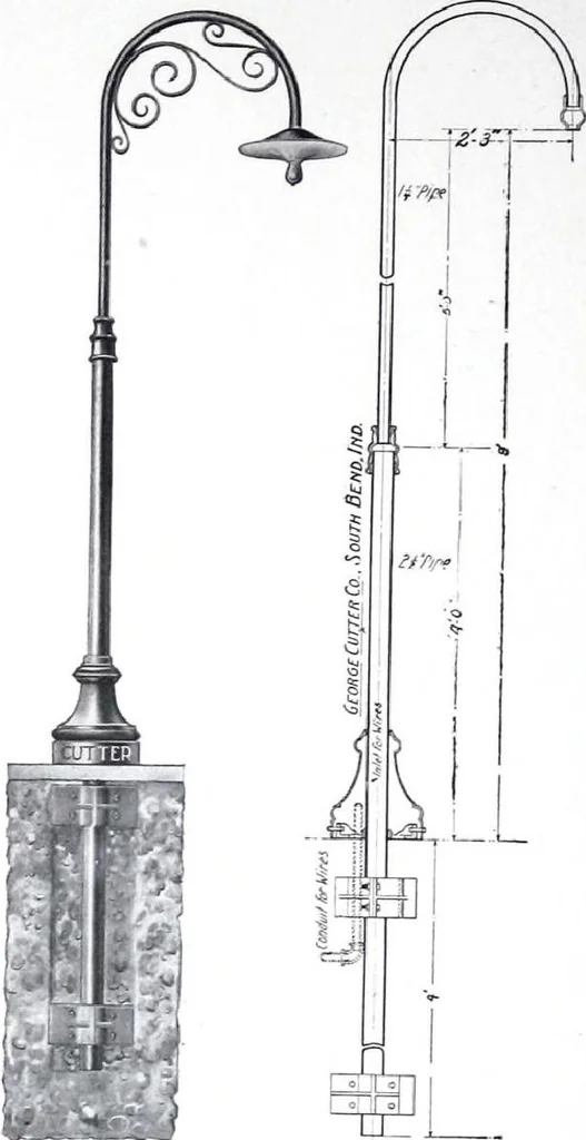 An illustration from Cutter Street and Industrial Lighting Fixtures Catalogue No. 13, 1915, leaf 55