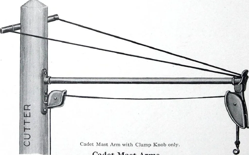 An illustration from Cutter Streethoods, Brackets, Mast Arms, Pulleys, Insulators and Pole Line Material, 1919, leaf 35