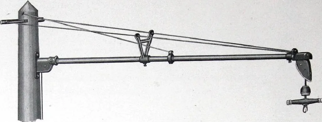 An illustration from Cutter Streethoods, Brackets, Mast Arms, Pulleys, Insulators and Pole Line Material, 1919, leaf 37