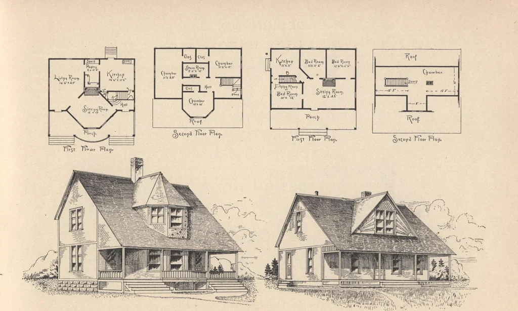 An illustration from Houses and cottages, book no. 6, 1893, leaf 15