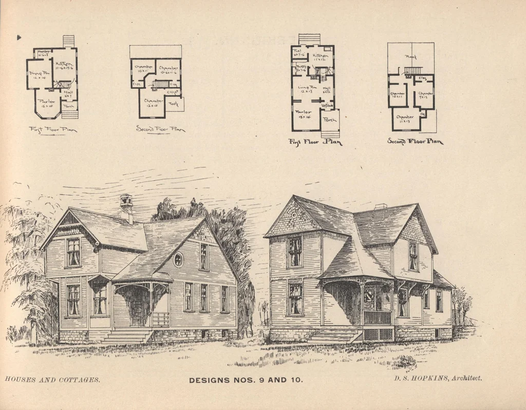 An illustration from Houses and cottages, book no. 6, 1893, leaf 21