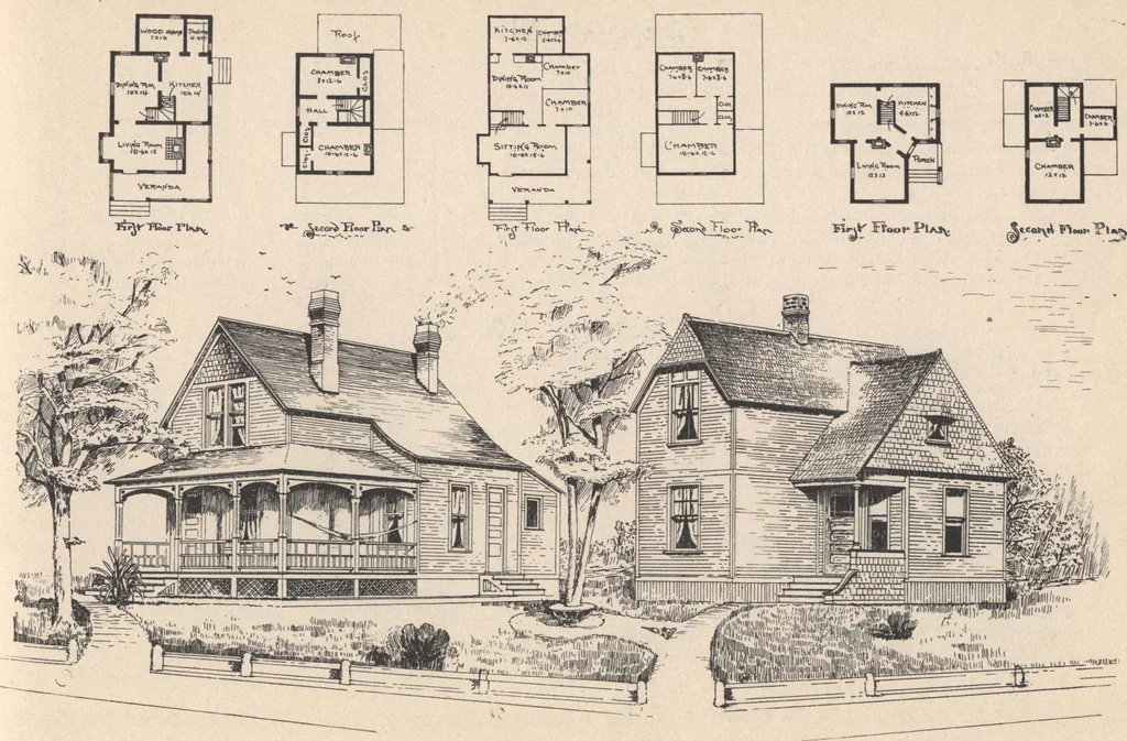 An illustration from Houses and cottages, book no. 6, 1893, leaf 29