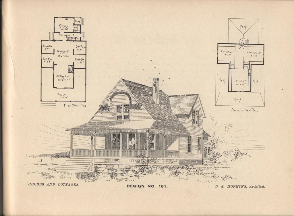 An illustration from Houses and cottages, book no. 6, 1893, leaf 71